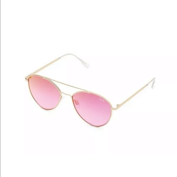 SOLD Quay Australia Matte Gold/Pink Aviators - Picture 4 of 8